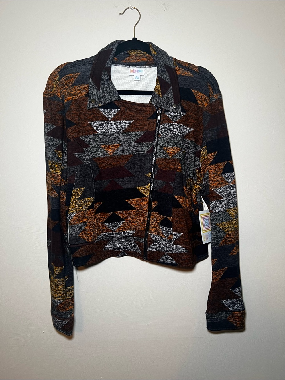 LuLaRoe Presley XL Jacket Aztec Print